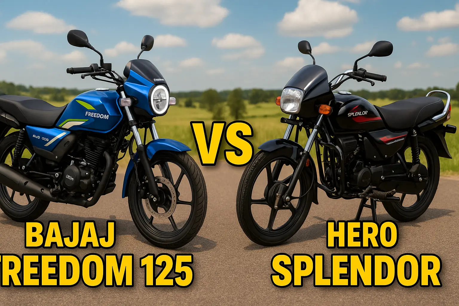 Bajaj Freedom 125 vs Hero Splendor