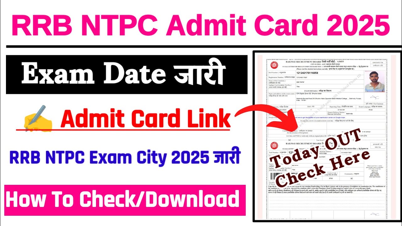 RRB NTPC Exam 2025