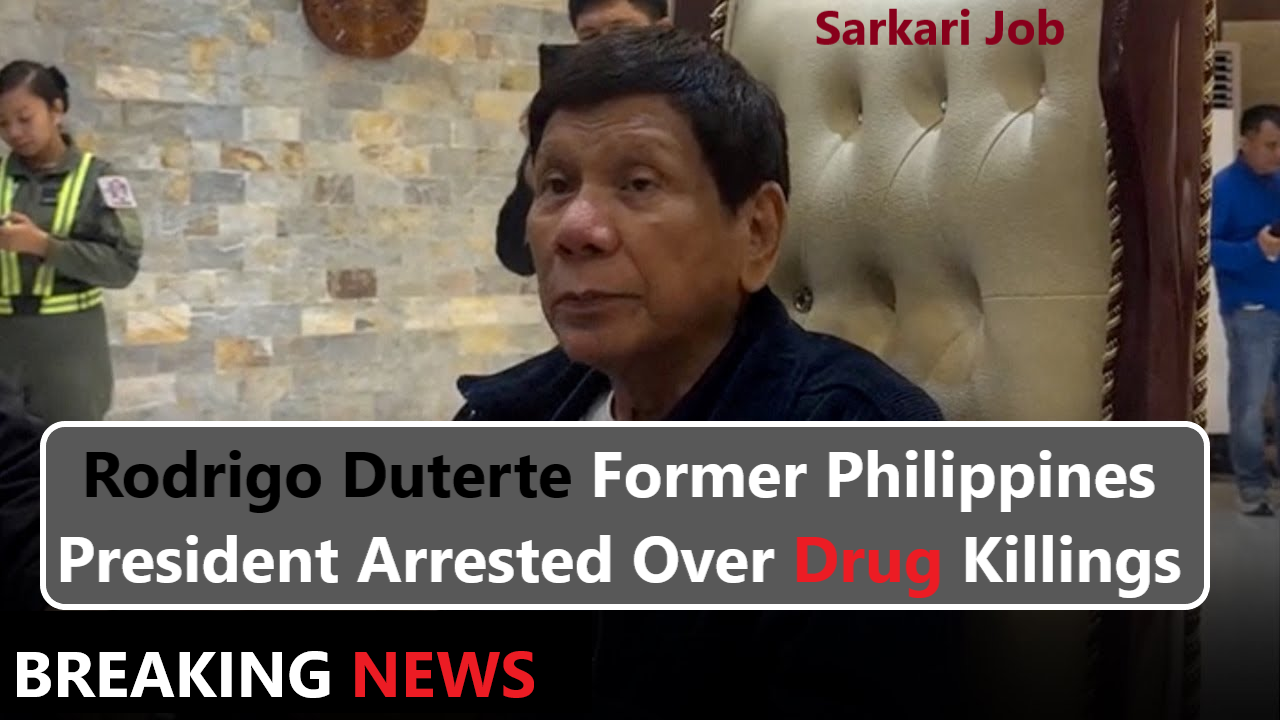 Rodrigo Duterte Former Philippines President Arrested Over Drug Killings