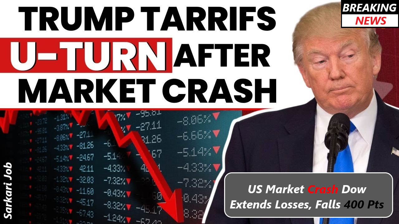 US Market Crash Dow Extends Losses, Falls 400 Pts