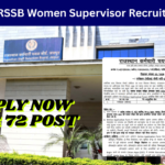 RSSB Female Supervisor Recruitment 2026