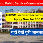 UKPSC Lecturer Recruitment 2026